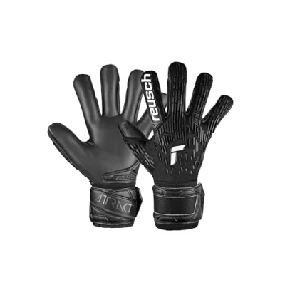 Image of Reusch Attrakt Freegel Infinity Finger Support Goalkeeper Gloves for Adults with Evolution Negative Cut and Protection, Ideal Artificial Grass