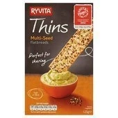 Image of Ryvita Thins Multi Seed Flatbreads 125G by Jordans &amp; Company Ltd