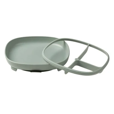 Image of b.box 2 in 1 Suction Plate Strong Base Removable Divider to Age up Grows with Your Child Curved Sides for Easy scooping Dishwasher Safe from 6m+