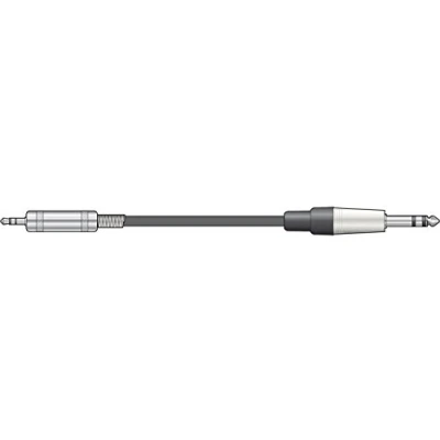 Image of 6m Chord TRS Aux Classic Stereo Audio Lead 6.35mm Jack to 3.5mm