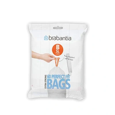 Image of Brabantia Smartfix Bin Liners, Size B, 5 Litre 60 Bag Dispenser Pack
