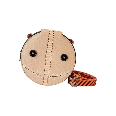 Image of Loungefly Trick &#039;r Treat Sam Pumpkin Crossbody Bag, Tan, One Size