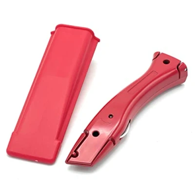 Image of TradeUnderlay Red Knife Carpet Fitter Economy Tool with Holster