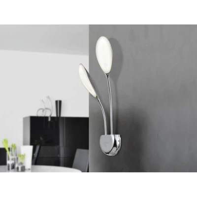 Image of Lucila Integrated LED 2 Light Wall Lamp Chrome