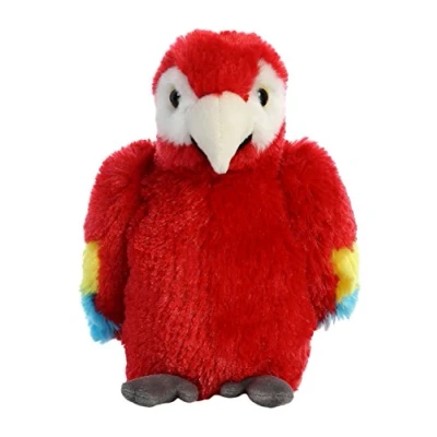 Image of Aurora, 31738, Mini Flopsie Scarlet Macaw Parrot, 8In, Soft Toy, Red
