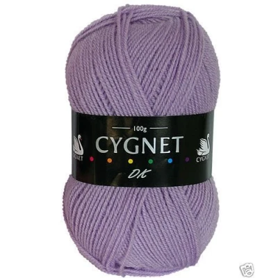 Image of Cygnet DK Double Knitting Acrylic Yarn Wool 100g 233 Lilac