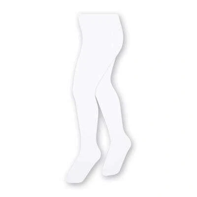 Image of STEVEN Baby Girl&#039;s Cotton Rich Plain Knit Tights, 240 DEN, Warm and Cozy Unisex Pantyhose for Toddler, Infant, Newborn, 6 12 months (White)