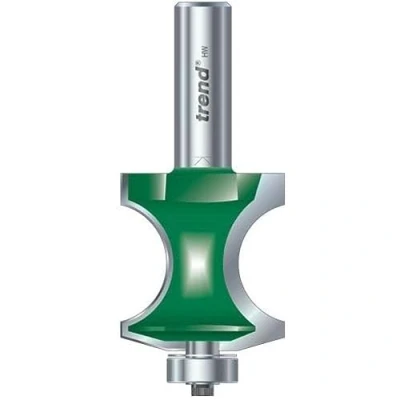 Image of Trend CraftPro Traditional Torus Router Cutter, 1/2 Inch Shank, 37mm Cut Diameter &amp; 40mm Length, 13.5mm Radius, Tungsten Carbide Tipped, Bearing Guided, C260X1/2TC