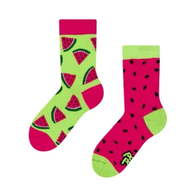Image of Dedoles Unisex Socks for Women, Men &amp; Kids Cotton Funny Designs Football Bicycle Horses Plants Firefighter Gift Mismatched, Design: Delicious Watermelon, Colour: Red, Size: 12K 2 UK