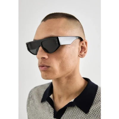 Image of Dolce&amp;Gabbana Unisex Sunglasses, Size: 57, Black/dark grey