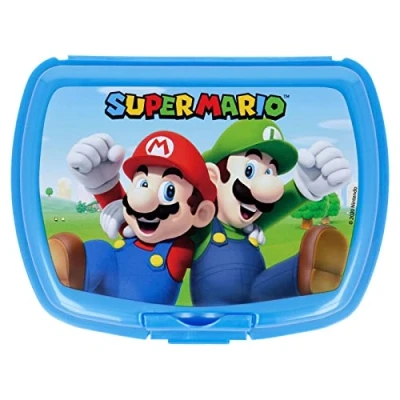 Image of OM SUPPLIES Mario Urban Sandwich Lunch Snack Box Kids Children School (Mario)