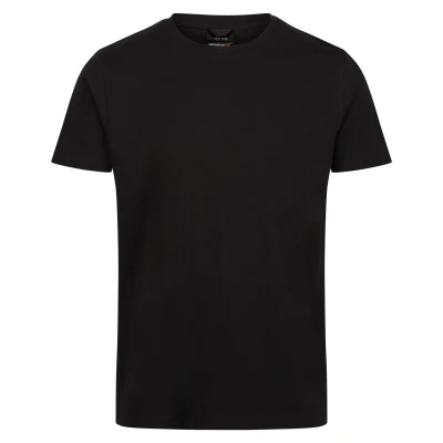 Image of Regatta Mens Pro Cotton Soft Touch T Shirt (Black) Size 3XL