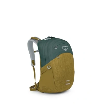 Image of Osprey Parsec Unisex Lifestyle Backpack Green Tunnel/Brindle Brown O/S