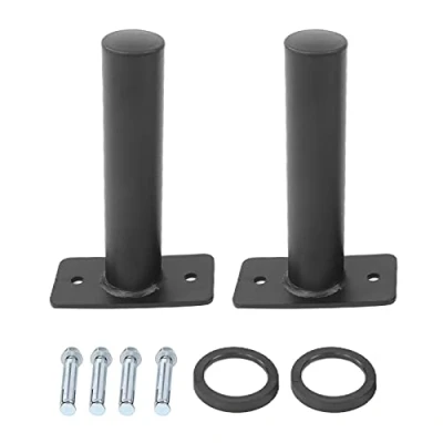 Image of BTER Wall Mounted Weight Plate Holder, Heavy Duty Stainless Steel Olympic Storage Rack with 500 Pounds Max Capacity, Hardware Included, Fits 2&quot; Plates