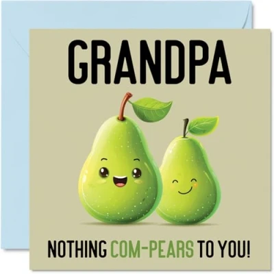 Image of Birthday Cards for Grandpa Nothing Com Pears Funny Happy Card from Grandson Granddaughter, Gifts, 145mm x Joke Greeting Men Him