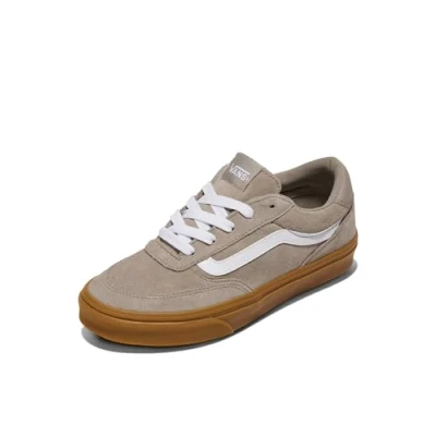 Image of Vans Women&#039;s Brooklyn Ls Sneaker, Suede Gum Moon Rock, 4 UK