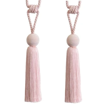 Image of x 2 Theodora Curtain Tieback In Blush.
