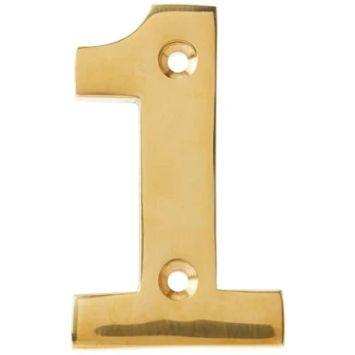 Image of From the Anvil 83711 Numeral 1 Polished Brass