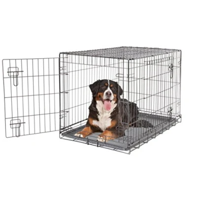 Image of Dogit 2 Door Wire Cage/Home, Black, 122.5 x 74.5 80.5 cm