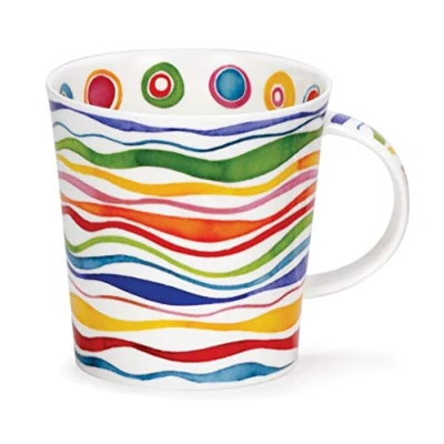 Image of Dunoon Fine Bone China Made in England Lomond Shape Mug (Ripple)