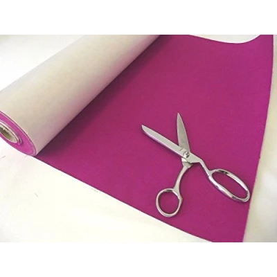 Image of Self Adhesive Felt Baize Fabric Mini Rolls Fuchsia, 1Mtr 100cmx45cm
