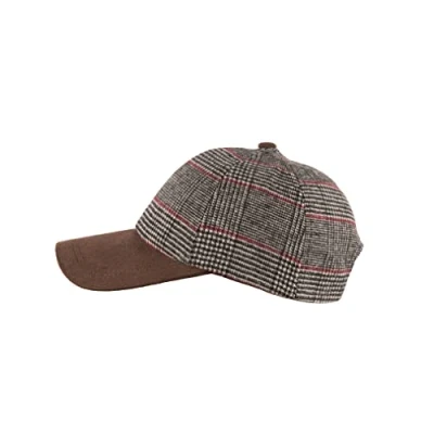 Image of Heritage Traditions Tweed Suede Baseball Cap (Prince of Wales Grey)