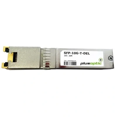 Image of Plusoptic SFP 10G T DEL Copper 10000Mbit/s SFP+ Network Transmitter Module (Copper, 10000Mbps, SFP+, 30m, Metallic, CE, FC, ISO9001)