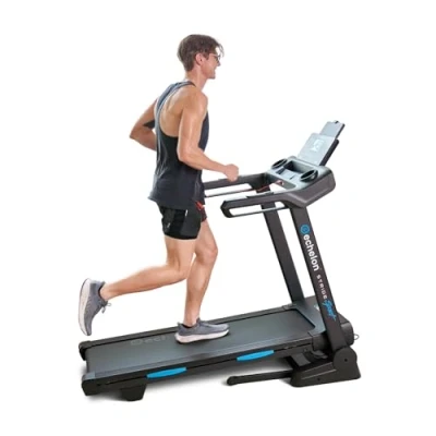 Image of Echelon Stride 30 Sport Folding Treadmill for Smart Home Cardio Workout, Power Incline Running Machine w/Bluetooth, 2.0 HP, Tablet Holder, LCD Display, 16kph Top Speed, 19 Programmes &amp; Pulse Sensors
