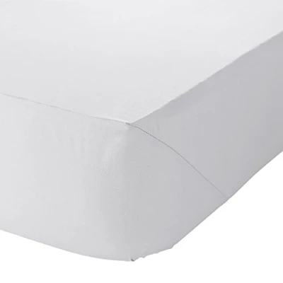 Image of Catherine Lansfield Non Iron Percale Fitted Sheet 140 x 200 cm white