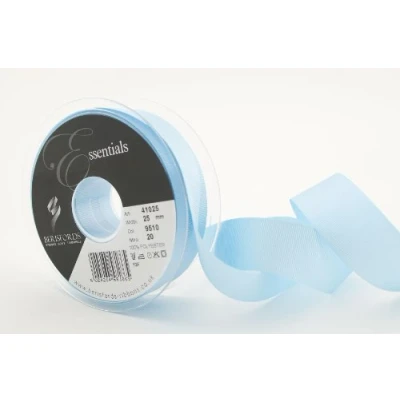Image of Berisfords 41025 20 m x 25 mm Polyester Grosgrain Ribbon, Sky