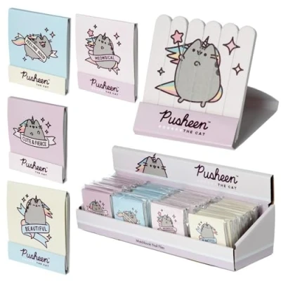 Image of Puckator Pusheen The Cat Pusheenicorn Matchbook Nail File Strong Files for Acrylic Natural and Gel Nails Filer Sander Shaper Care Kit Set Women Beauty Products Manicure Nailfile