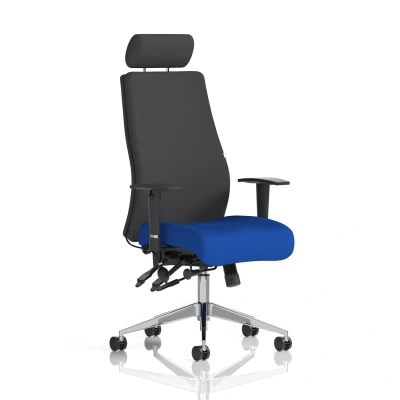 Image of Onyx Bespoke Colour Seat with Headrest Stevia Blue