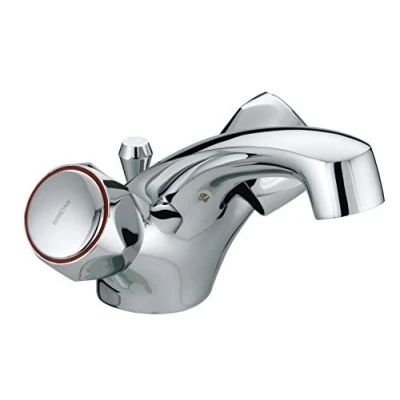 Image of Bristan VAC DFBAS C MT Club Dual Flow Basin Mixer with Pop Up Waste and Metal Heads Chrome Plated