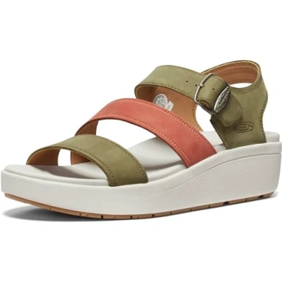 Image of Ellecity Backstrap Nubuck Leather Women&#039;s Sandals