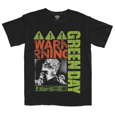 Image of Rock Off officially licensed products Green Day Warning Band Logo T Shirt M