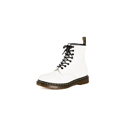 Image of Dr. Martens 1460 Originals Eight Eye Lace Up Boot,White Smooth Leather,4 UK / 5 M US Mens 6 Womens