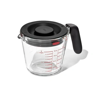 Image of OXO Measuring cup with glass lid, 500 ml