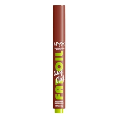 Image of NYX Professional Makeup Lip Balm, A Hint of Colour, Infused with Oils for Long Lasting Hydration, Lightweight &amp; Vegan Formula, Fat Oil Slick Click,Link In My Bio