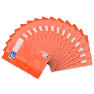 Image of Oxford Touch 400104444 Exercise Book DIN A4 Lined 16 Pages, Coral Red, Pack of 15