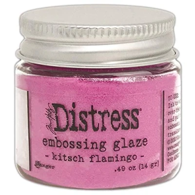 Image of Ranger Tim Holtz Distress Embossing Glaze Kitsch Flamingo, 1 pin