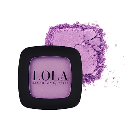 Image of Lola Make Up by Perse Mono Eyeshadow with Natural Ingredients Vegan and Cruelty Free Eye Makeup Palette High Coverage Satin Shadow for Women, Pink Cloud (039)