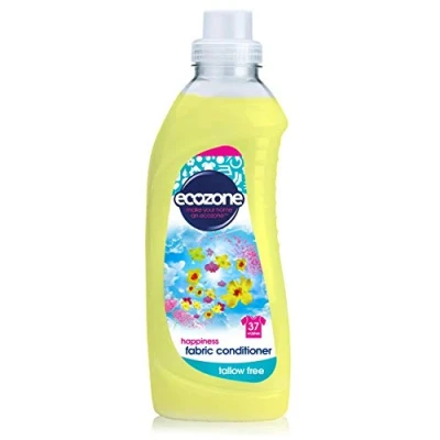 Image of Ecozone Fabric Conditioner, Happiness, 1000ml, Concentrated Formula, Tallow Free, 37 Washes