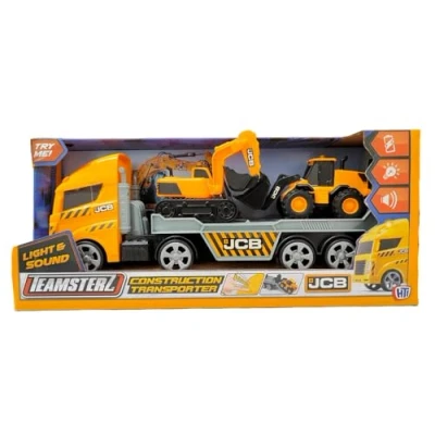 Image of CELINO making your day JCB Construction Vehicles Transporter Large Truck Excavator Kids Boys Toys