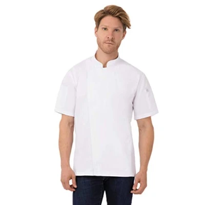 Image of Chef Works Men&#039;s Rochester Coat Jacket, White, XL