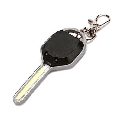 Image of vsilay Mini LED Flashlight Keys Shape Torch Lamp Small Keyring Light for Outdoor Camping Hiking Daily Use
