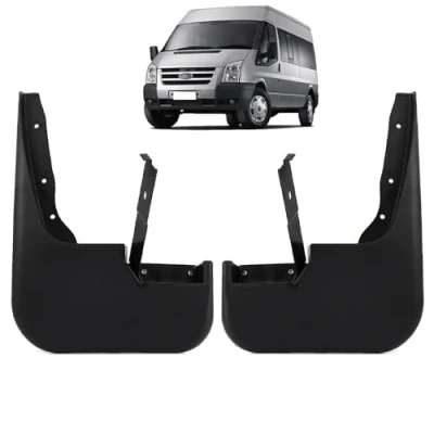 Image of ROBUST Mud Flaps Guard Pair Front Right &amp; Left Side for Ford Transit Mk6 Mk7 1549539 1549540 2000 2014