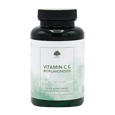 Image of Vitamin C &amp; Bioflavonoids Capsules 750mg per Capsule 120 Vegan G&amp;G Vitamins