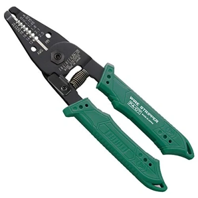 Image of ENGINEER pa 07 Precision Wire Strippers, Professional Grade, Super Sharp Carbon Steel Jaws. Made in Japan, Green