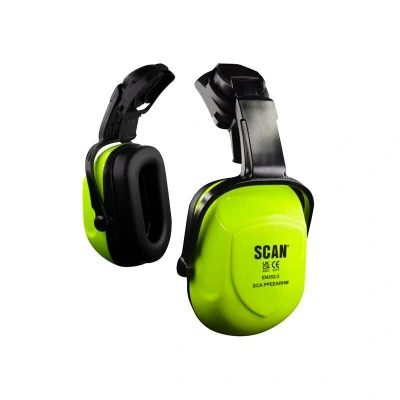 Image of Scan SCAPPEEARHM Helmet Mounted Pair of Hi Vis Ear Defenders (SNR30)