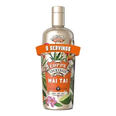 Image of Coppa Cocktails Ready to Drink Mai Tai Easy Premium Pre Mixed Just Add Ice 10% ABV 70cl
